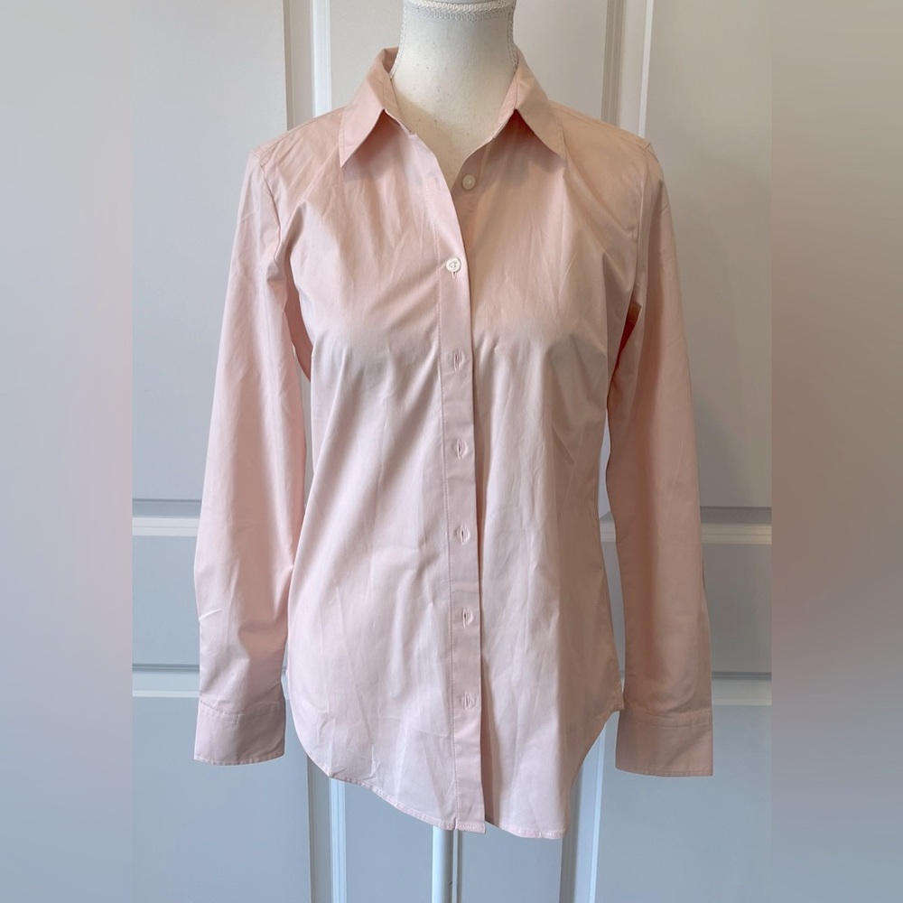NWT ANN TAYLOR WOMENS LONG SLEEVE FRONT BUTTON SHIRT SIZE 4